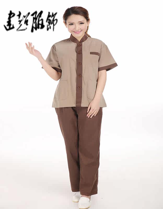 短袖保洁服上衣保洁工作服阿姨保洁上衣，宾馆酒店保洁工制服半袖