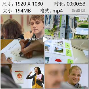 匈牙利米什科尔茨大学的孔子学院东西方文化交流高清实拍视频素材