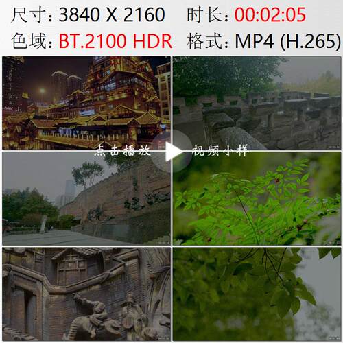 重庆渝中老街人群百姓生活夜生活夜景游客老城墙城门实拍视频素材