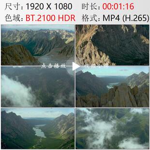 航拍青海果洛久治年保玉则山谷冰川湖泊巴颜喀拉山水源视频素材