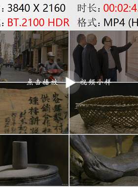 广西玉林容州古城商贸街封氏家族祠堂家谱家书信下南洋视频素材