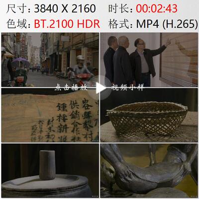 广西玉林容州古城商贸街封氏家族祠堂家谱家书信下南洋视频素材