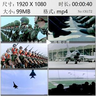 军营战士们为国庆阅兵训练正步走坦克装甲车战斗机实拍视频素材