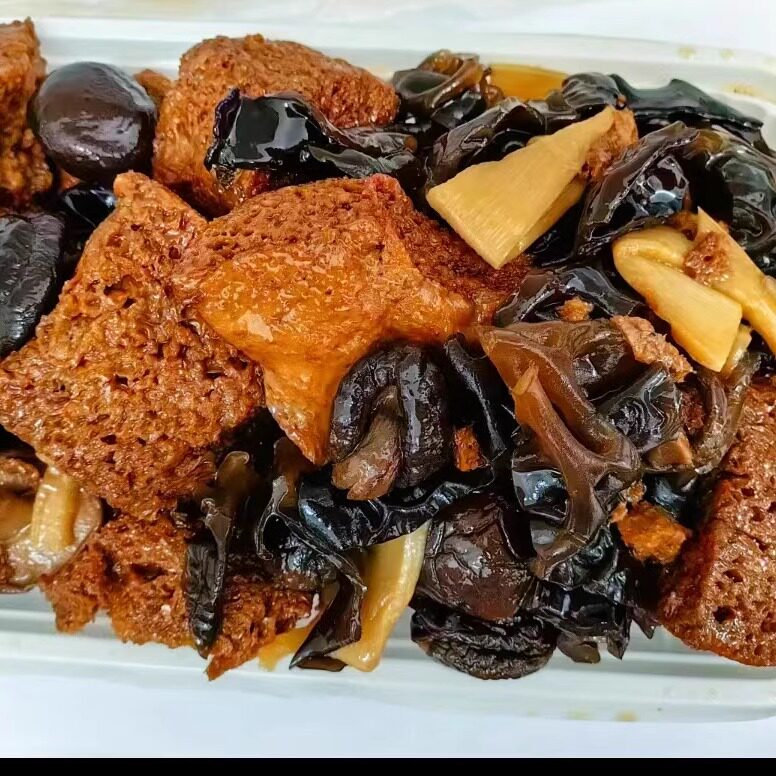 南京【绿柳居】三鲜烤麸 素食凉菜 350g 顺丰冷鲜运输