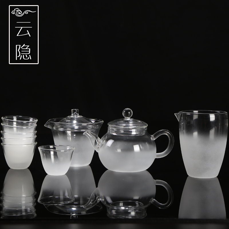 transparent Clouds Japanese Glass tea set suit household Simplicity Cover bowl teapot Kung Fu Tea Cup 6 Gift box packagingin the Tableware , Tea set , Kung Fu Tea  category - from Buy2taobao.com to provide professional Taobao agent buy service