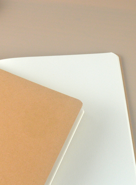 牛皮封面简约小清新A5空白本36页缝线本手帐本空白内页66599