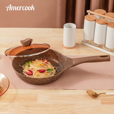 amercook进口燃气麦饭石不粘锅