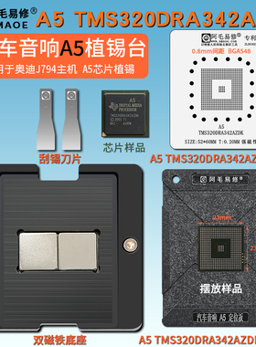 汽车芯片A5植锡台适用奥迪 A5 TMS320DRA342AZDK定位板钢网植锡网