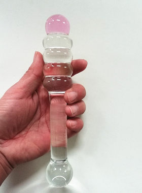 高硼硅玻透明璃按摩棒全身按摩棒男女耐高温按压保健器具精美工具