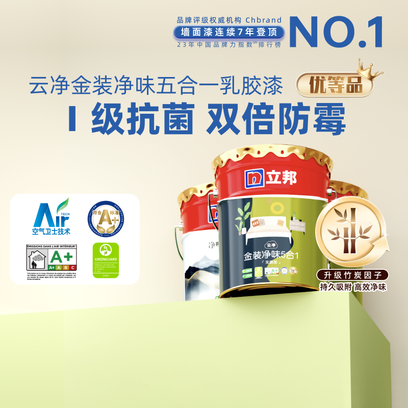 立邦金装净味五合一墙面涂料油漆