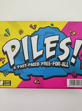 英文叠衣游戏 piles！a fast-paced free-for-all 亲子卡牌游戏