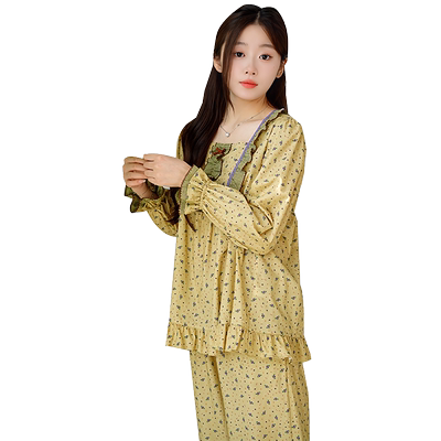bananagirl女士春秋长袖睡衣