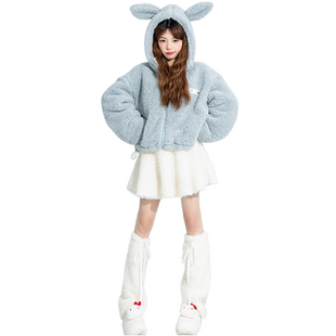 Bananagirl睡衣女秋冬季新款加厚卡通宽松保暖家居服女士可外穿套