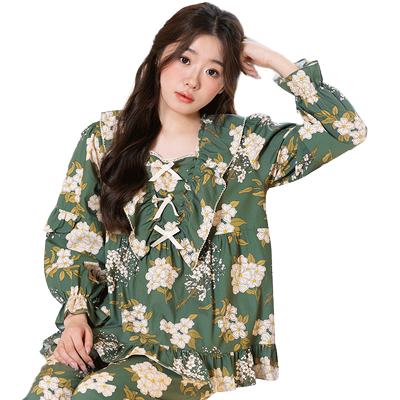 bananagirl碎花长袖女士睡衣