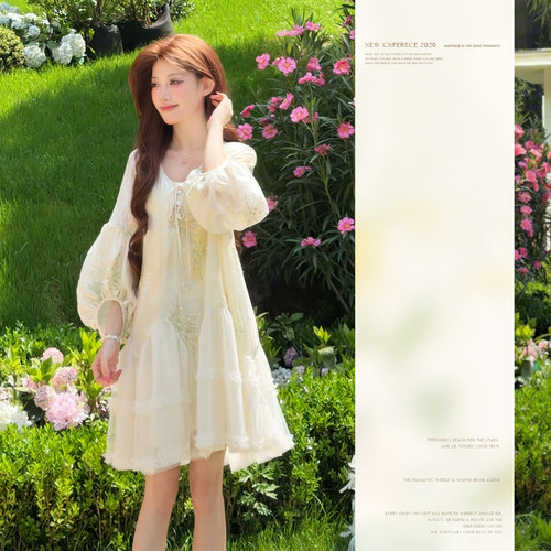2026新款夏亚麻连衣裙小个子