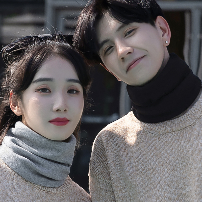 羊毛加绒加厚护颈椎围脖男女通用