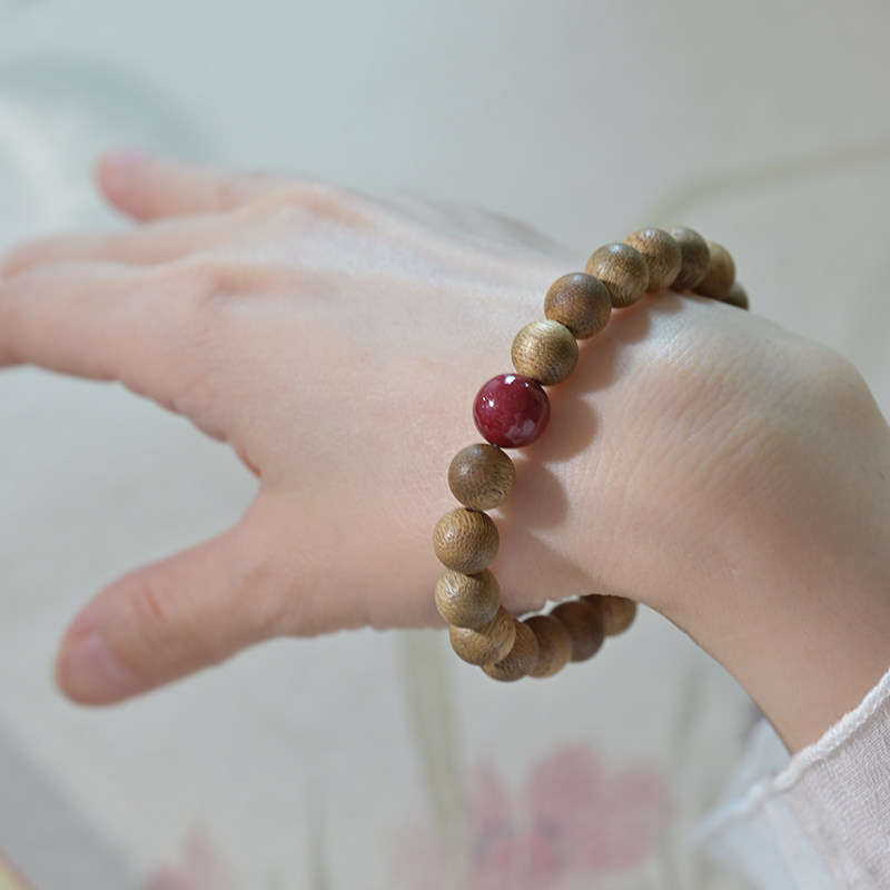 天然越南芽庄沉香手串灵运朱砂手链脱俗小叶紫檀佛珠念珠8mm 男女,饰品/流行首饰/时尚饰品新,沉香,淘宝优惠券,粉丝福利购,淘宝优惠卷