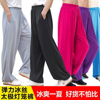 清爽冰丝夏季宽松太极裤
