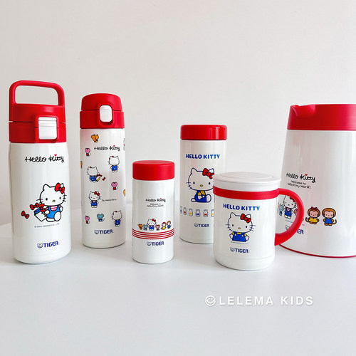 TIGER虎牌三丽鸥kitty帕恰狗可爱不锈钢直饮保温杯马克杯保温壶