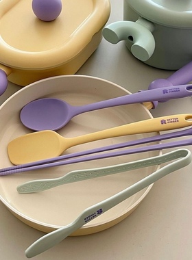 LLM｜韩国BEF硅胶锅铲炒铲炒勺煎铲硅胶夹食品级硅胶锅铲烘焙铲勺
