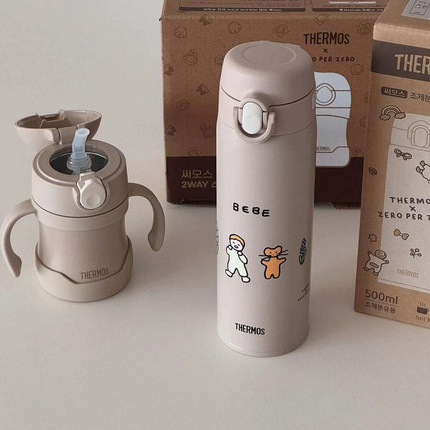 韩国膳魔师THERMOS联名zeroperzero新品可爱不锈钢保温杯500ml