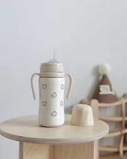 LLM|韩国格罗咪咪新款吸管杯婴儿童不锈钢保温杯宝宝学饮杯6个月