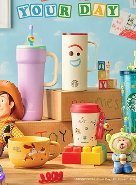 韩国星巴克2026联名玩具总动员Toys卡通水杯保温杯玻璃杯马克杯