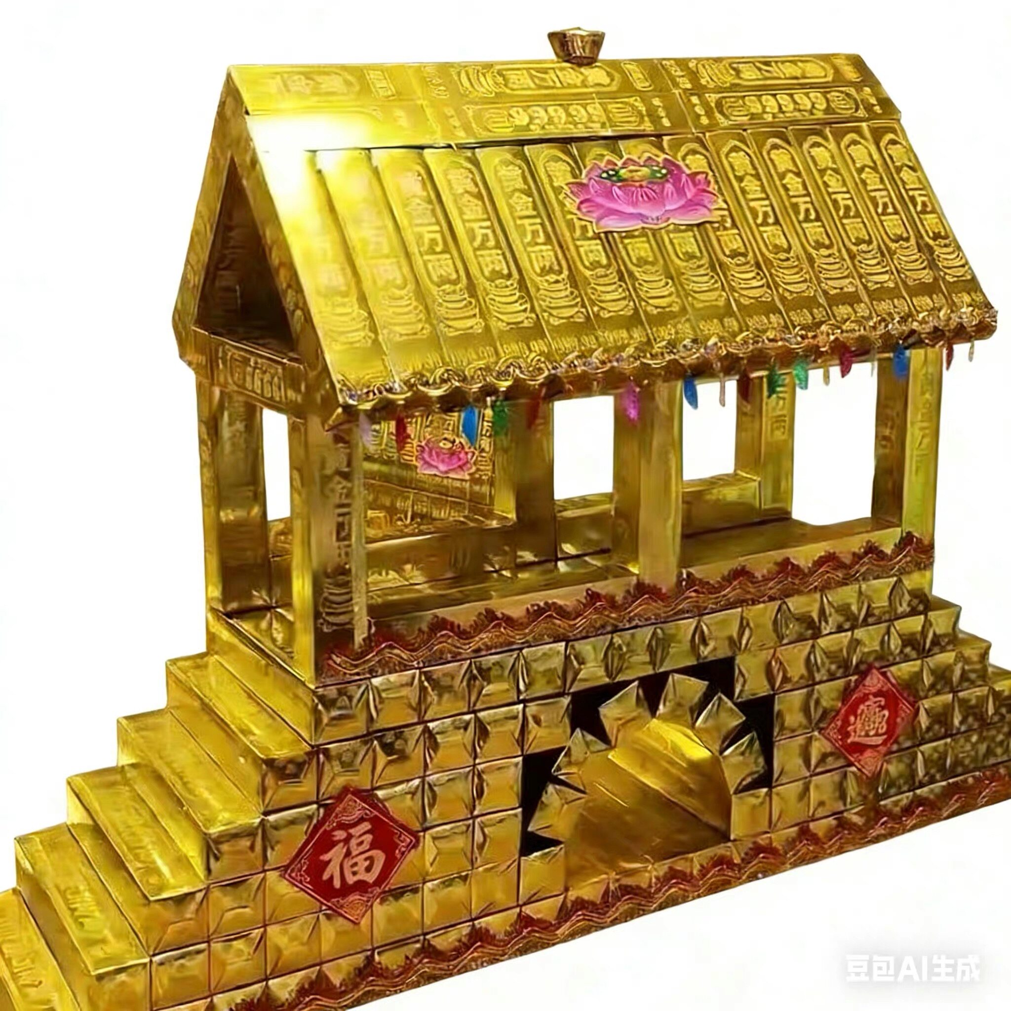 金桥银桥半成品折纸手工折纸材料包送教程图片