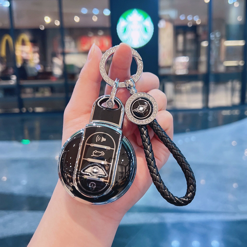 适用于宝马mini钥匙套迷你countryman车cooper壳f54f55f56F60扣包