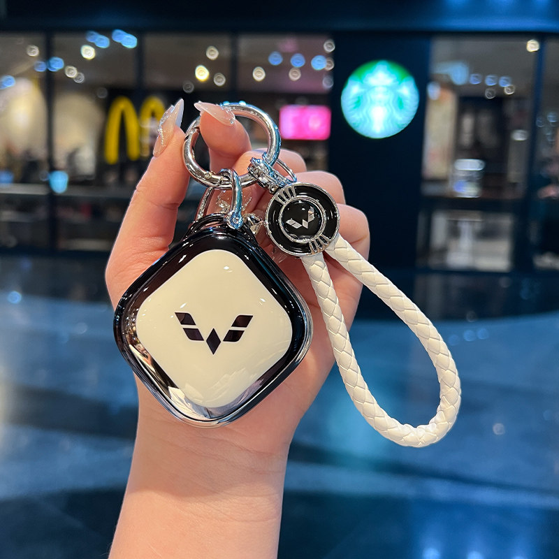 适用五菱宏光mini车钥匙套2024款马卡龙三代miniev保护壳扣女22款