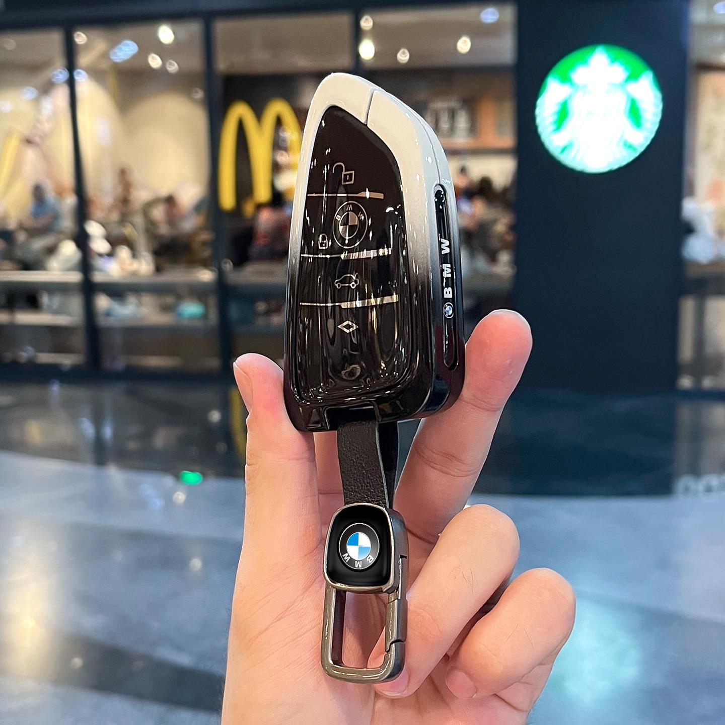 适用新款宝马5系钥匙套26款530li五三3系325li刀锋x1x3x5x7车壳扣