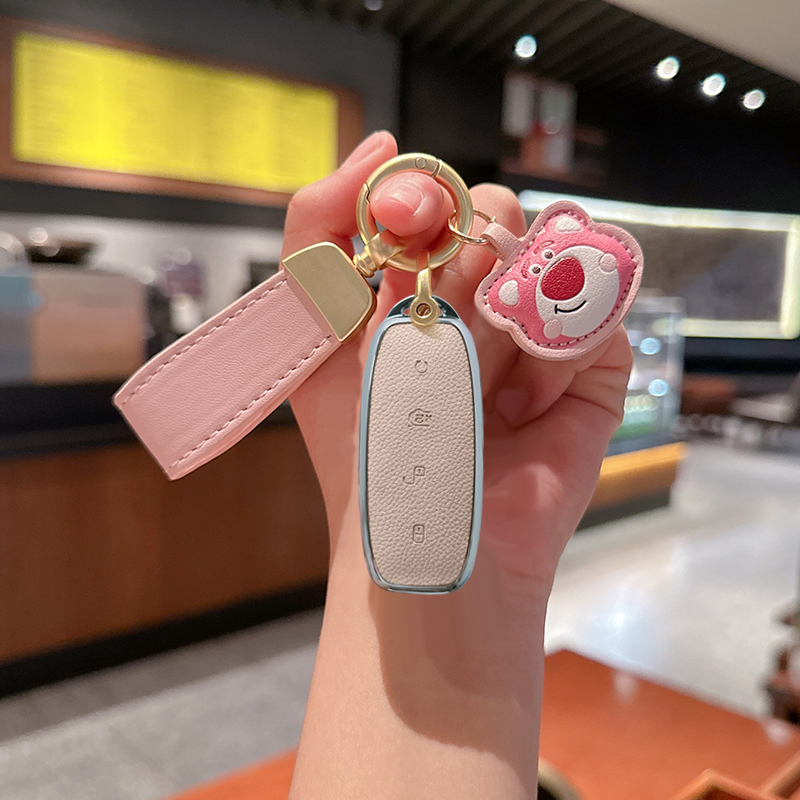 腾势d9钥匙套2025腾势x新n8高档n9改装汽车用品24款男女保护壳扣