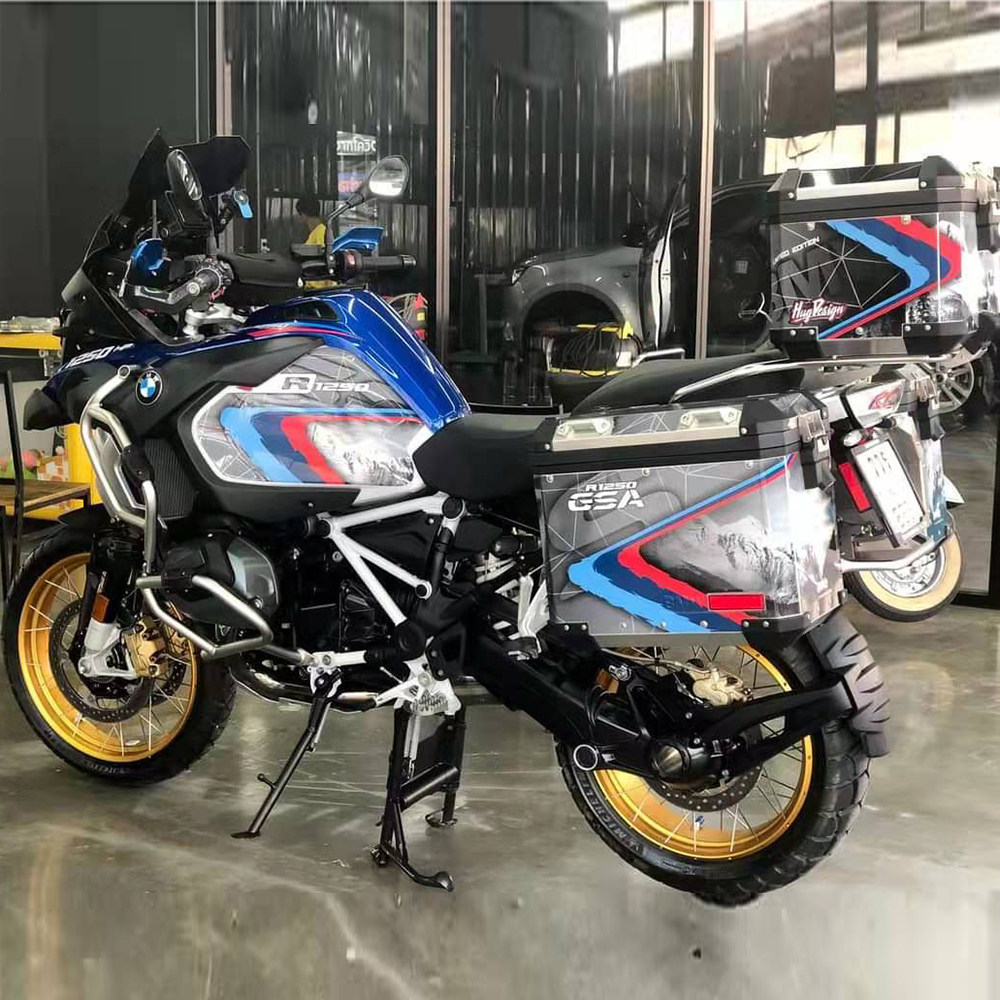 适用于宝马r1200gs1250adv水鸟改装贴花贴纸车身贴全车保护贴版画