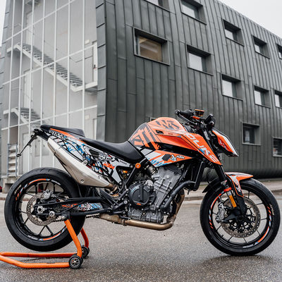 定制KTM duke790改装贴花690贴纸车身贴保护贴膜版画贴画轮毂贴纸