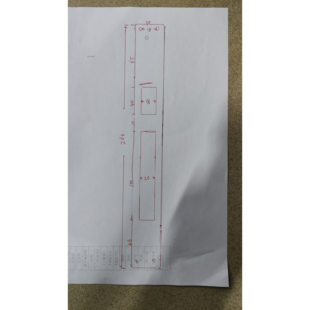 加工各类门锁扣板门框扣片导向片小米华为德施曼锁边门盖片定制改