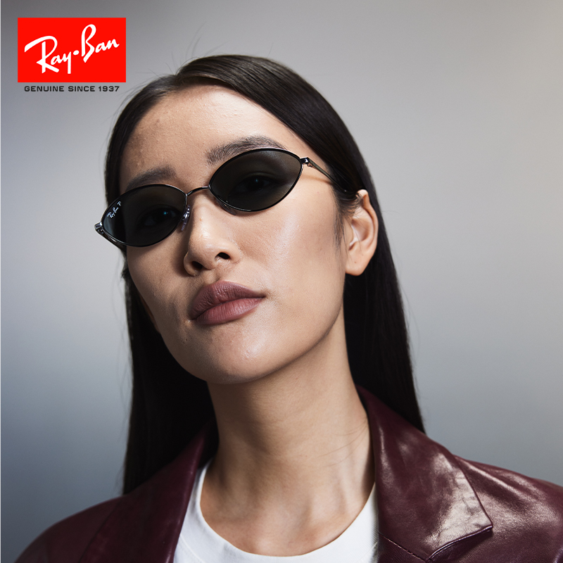 RayBan雷朋椭圆形金属太阳镜