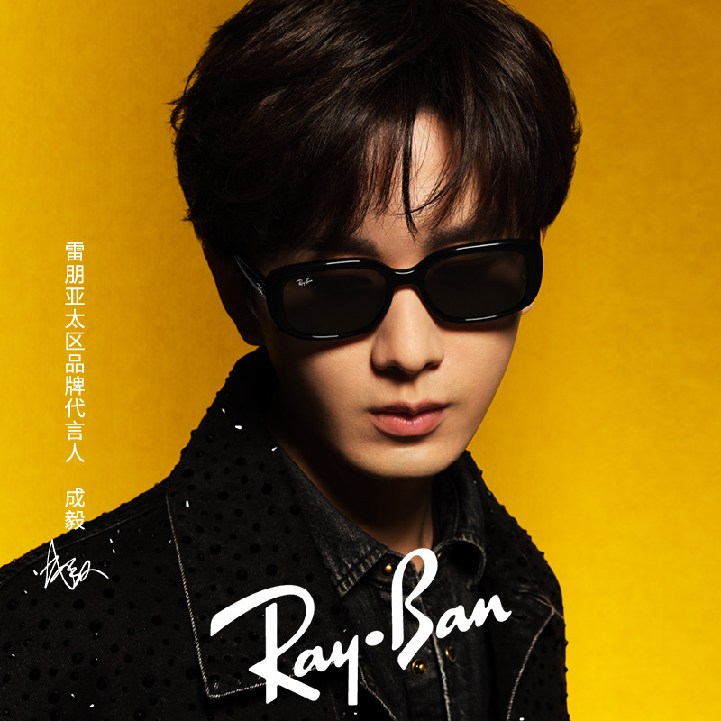 【成毅同款2024新品】RayBan雷朋枕形修颜太阳眼镜男女款0RB4421D