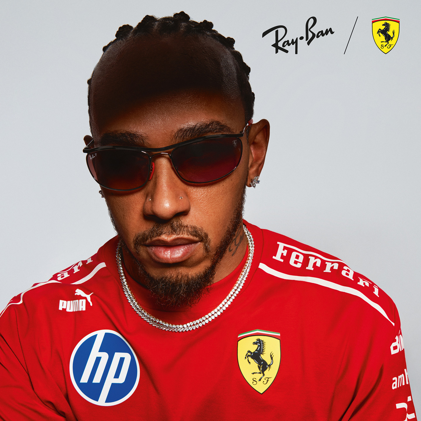 【汉密尔顿勒克莱尔同款】雷朋RayBan法拉利联名太阳镜0RB3819M