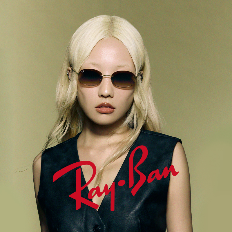 RayBan雷朋椭圆形金属太阳镜