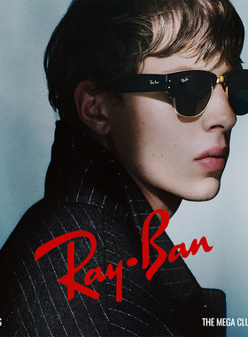 RayBan雷朋太阳镜派对达人镜面方形男女开车时尚防晒墨镜0RB0316S