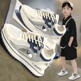 男童包头凉鞋夏季2026新款网面透气青少年学生运动单网鞋男孩大童
