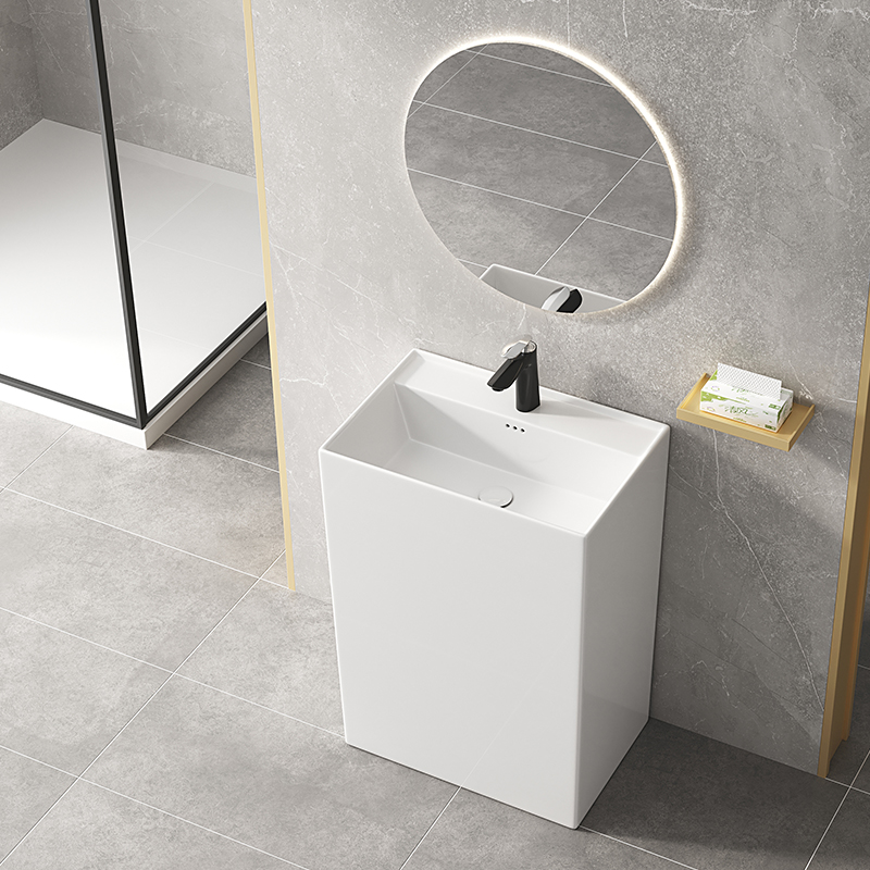 金芭蕾立柱盆洗手盆大尺寸