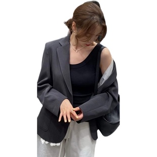 widelia广州十三行女装老板娘同款防走光背心 显瘦吊带女7195副乳