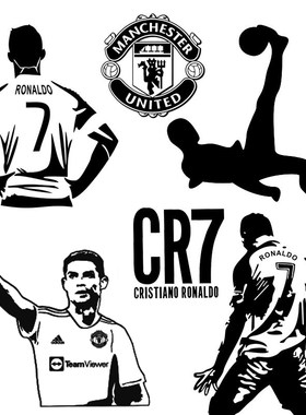 曼联cr7罗纳尔多足球汽车贴纸