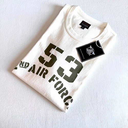 国内现货The RealMcCoys日本制 53rd 2nd Air Force全棉男短袖T恤