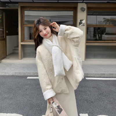 新中式国风提花短款90羽绒服冬季