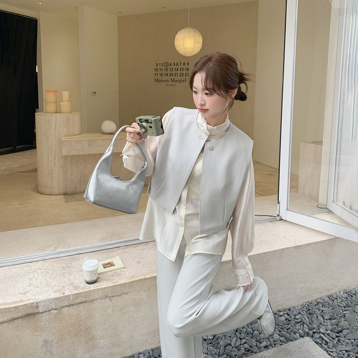 轻熟风减龄气质马甲套装女春季新