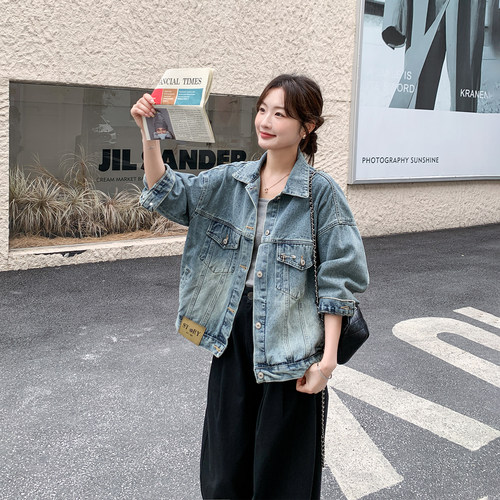 今年流行港风休闲牛仔外套女春季