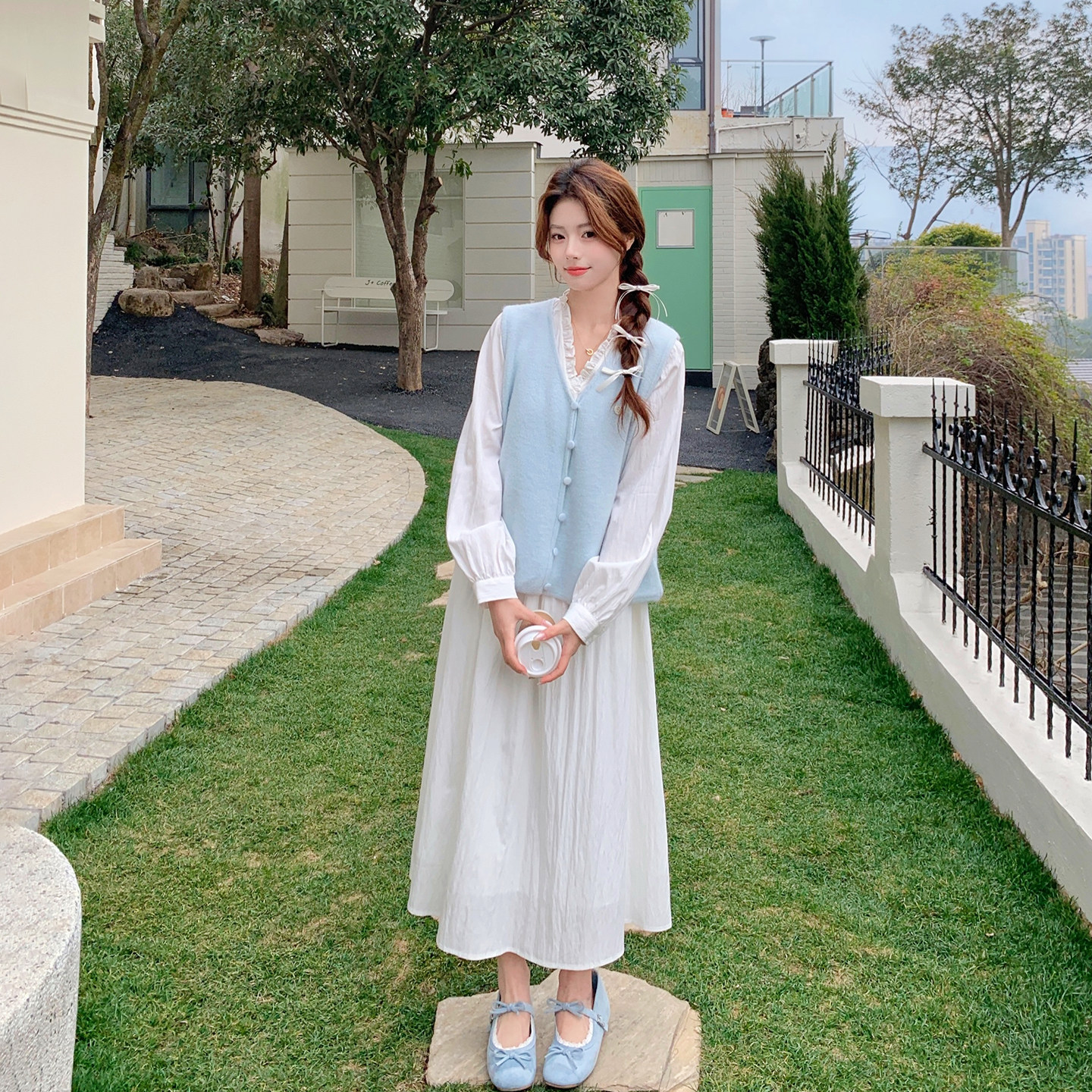 法式气质优雅马甲连衣裙套装女春季2026新款独特漂亮巨好看两件套