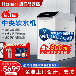 海尔中央软水机家用全屋净水器过滤软化浴室净水机HS13-JR(WH)U1